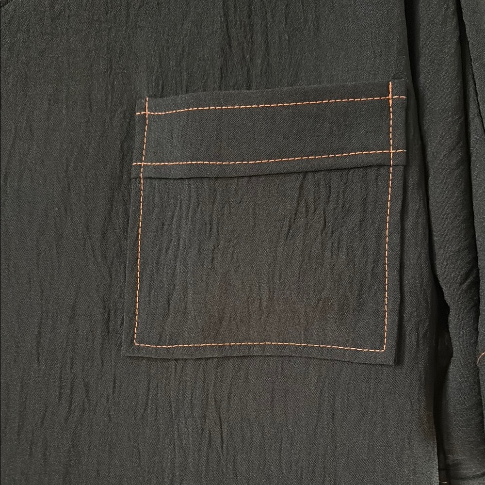 Black V-Neck Women's Top - Picture 3 of 5